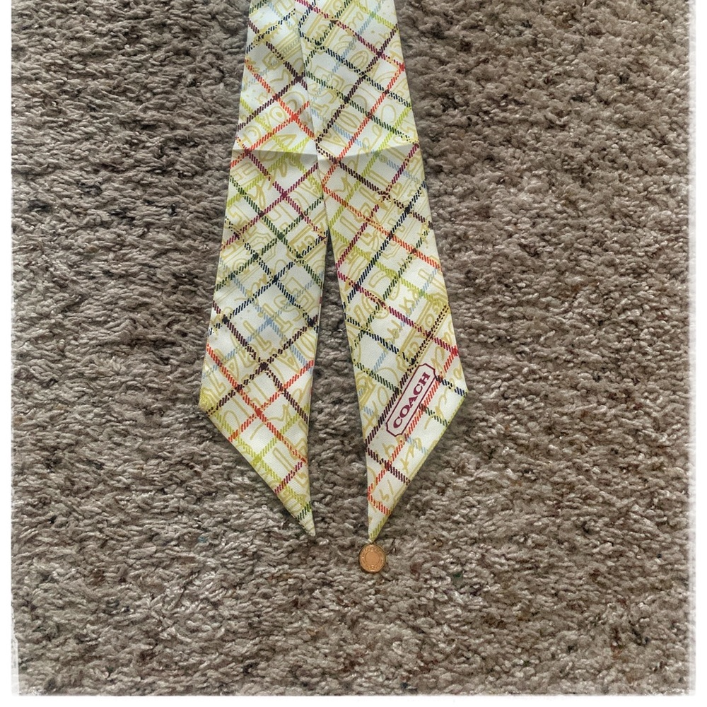 Coach multi-colored scarf